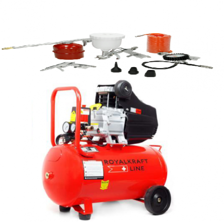 Compresor aer 50L, 2.2kW, 8 Bar cu accesorii