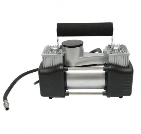 Compresor aer umflat roti 12V 150PSI 85l/min 2 cilindrii cablu 3m pentru priza bricheta auto [2]
