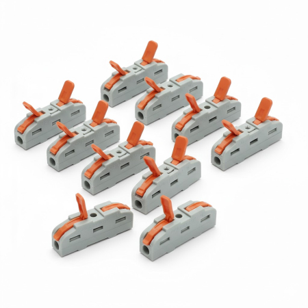 Accesorii Electrice - Conector rapid cablu 2P, 0.08-4mm, 32A/450V Leader 10 Bucati Breckner Germany