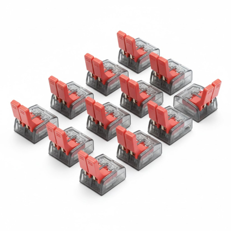 Accesorii Electrice - Conector rapid cablu 2P, 0.2-4mm, 32A/450V 10 bucati Breckner Germany