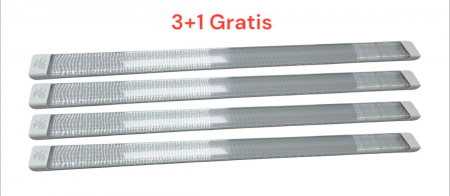 Aplice Led-Neoane - set 4 buc Corp de iluminat tip neon Led 120W 6500K 120 CM 3L