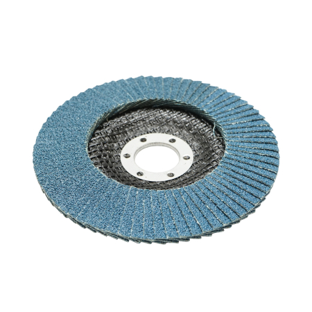 Disc lamelar abraziv cu zirconiu pentru polizat metal inox P60, 125mm Breckner Germany [1]