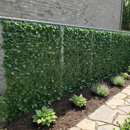 Gard viu artificial verde decorativ cu frunze verzi  300x150cm [1]