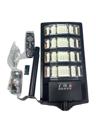Lampi Solare Stradale - Lampă Solară LED 260W IP67 cu Telecomandă și Suport 6500K