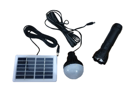 Lanternă LED 3W cu Bec LED și Panou Solar Reîncărcabilă [2]