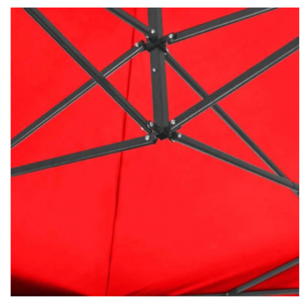 Cort de Gradina Pavilion Pliabil 3x3 Rosu [2]