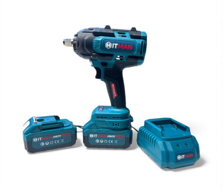 Polizoare & Rotopercutoare & Bormasina - Cheie Pistol Impact 2 Acumulatori 88V 8A 1950 Nm HITMAN