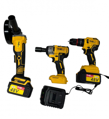 Polizor Unghiular, Pistol Impact, Bormasina 48V [2]