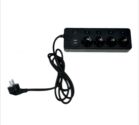 Prelungitor 2M 4 Prize usb 4 3250W BKL-504​​​​​​​ THO​​​​​​​ [1]