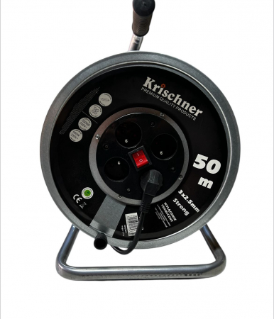 Prelungitor Rola curent Metal 50M 3X2,5 2500W,Krischner [1]