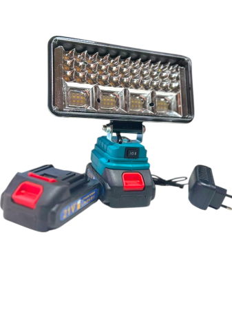 Proiector Led Portabil cu 2 Acumulatori 21V, Lampa de Lucru Ultra-Puternic [2]