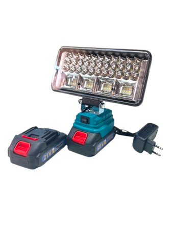 Proiector Led Portabil cu 2 Acumulatori 21V, Lampa de Lucru Ultra-Puternic [3]