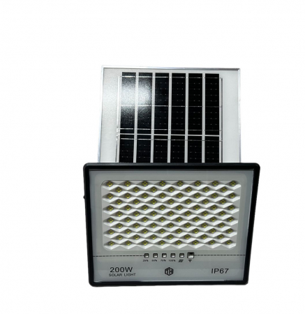 Proiector Solar 200w IP 67 cu panou solar [2]
