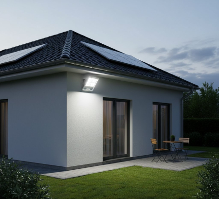 Proiector Solar 200w IP 67 cu panou solar [5]