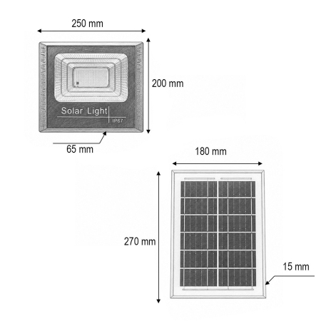 Proiector Solar 60w IP 67 cu panou solar Breckner Germany [2]