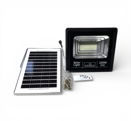 Proiector Solar 200w IP 66 cu panou solar Jortan  [1]