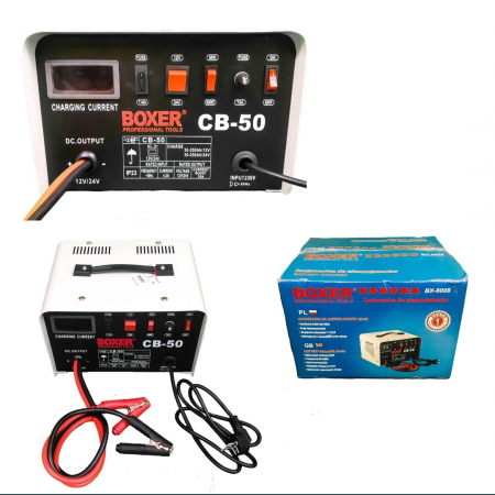 Redresoare Auto - Redresor Incarcator Baterii Auto Boxer 12/24V, Incarcare Rapida