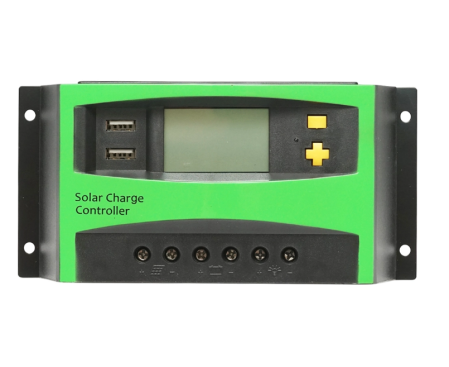 Accesorii Electrice - Regulator Tensiune Panou Solar 30A 12V/24V cu 2 Porturi USB Controler Încărcare