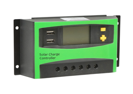 Regulator Tensiune Panou Solar 30A 12V/24V cu 2 Porturi USB Controler Încărcare [1]