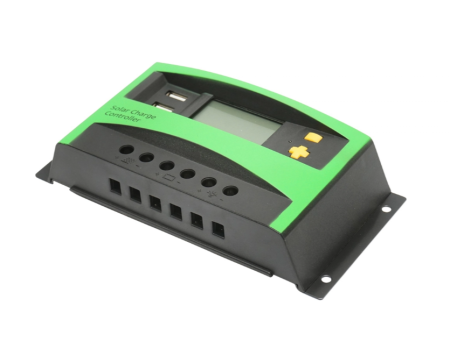 Regulator Tensiune Panou Solar 30A 12V/24V cu 2 Porturi USB Controler Încărcare [3]
