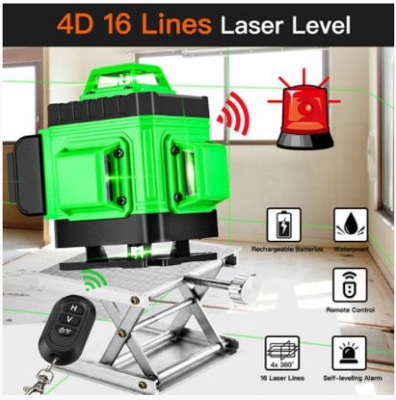 Laser auto-nivelare cu telecomandă laser de nivelare cross-line 360