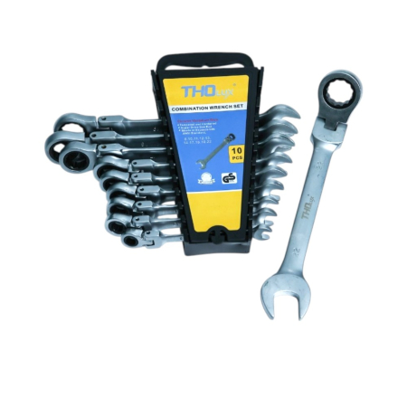 Set chei combinate Articulate si inelare cu clichet 8-22mm 10 piese SMT24 [1]