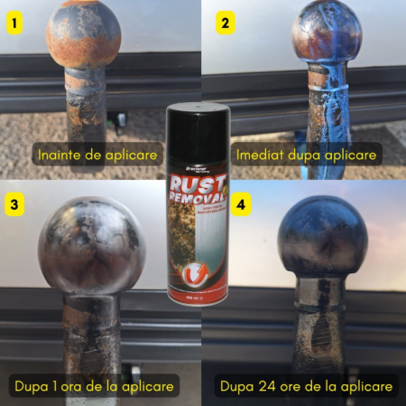 set 3 bucati Spray neutralizare si indepartare rugina 450ml  Breckner Germany [4]