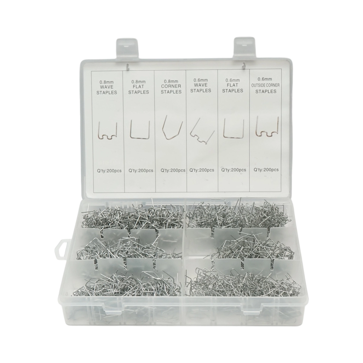 Trusa capse pentru pistol lipit plastic 1200 piese Breckner Germany [1]