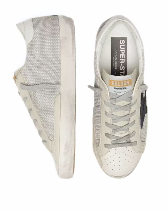 Golden Goose Super-Star in leather with Black star [3]