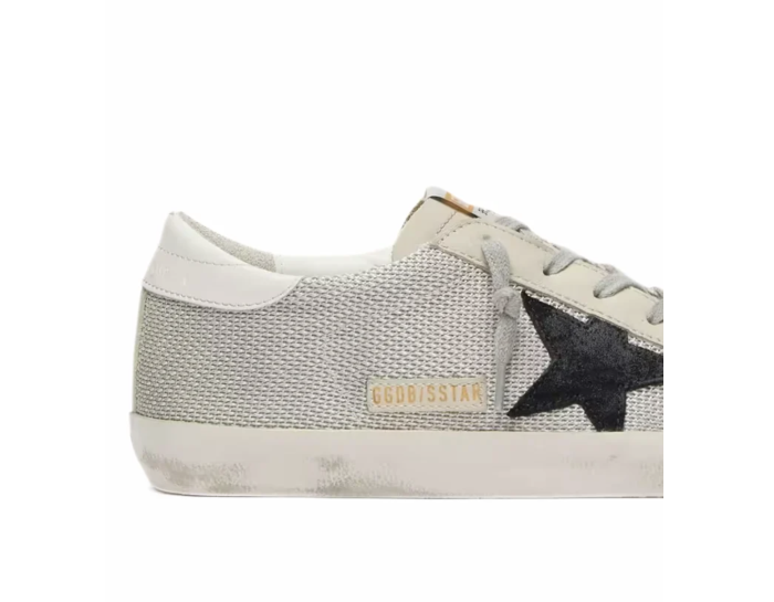 Golden Goose Super-Star in leather with Black star [4]