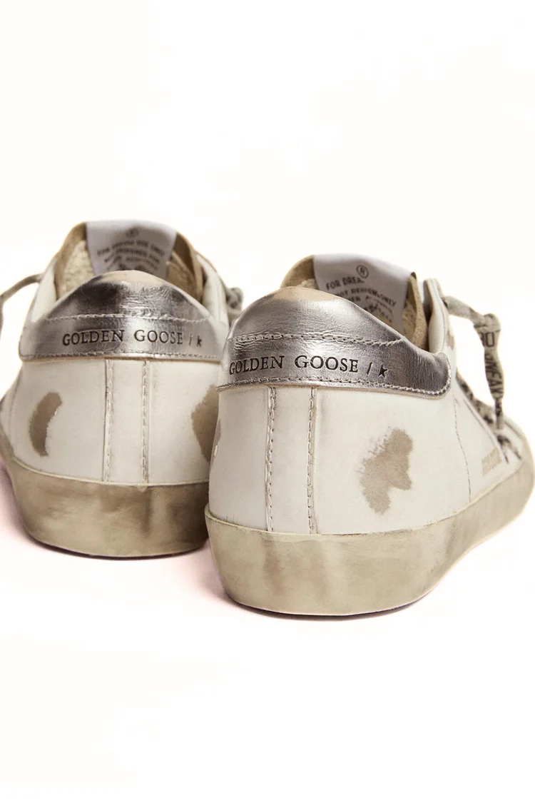 Golden Goose Super-Star dama alb stea zebra print [3]