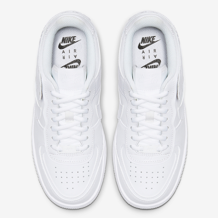 Nike Air Force 1 Low Shadow Triple White (Women's) [3]