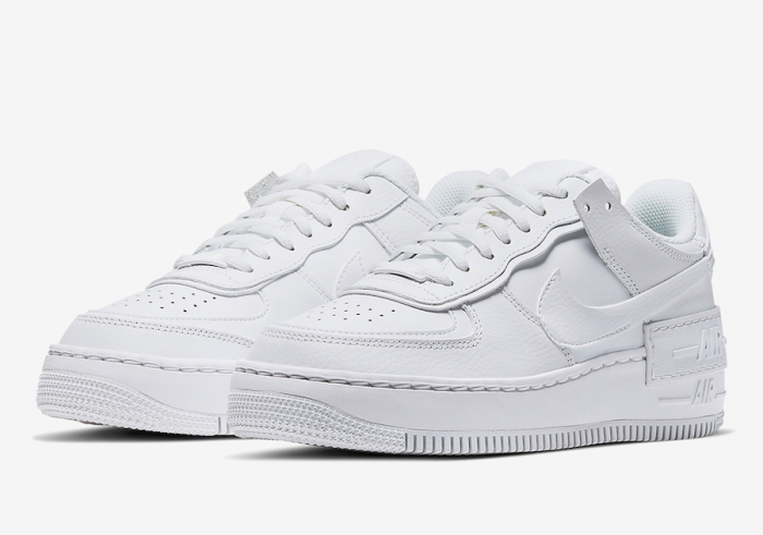 Nike Air Force 1 Low Shadow Triple White (Women's) [2]