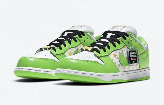 Nike SB Dunk Low Supreme Stars Mean Green (2021) [2]