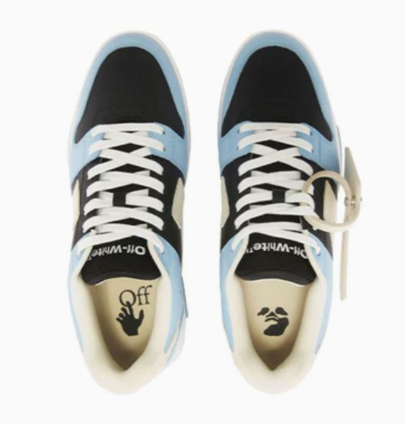 OFF-WHITE Out Of Office OOO Low Tops Light Blue Black [3]