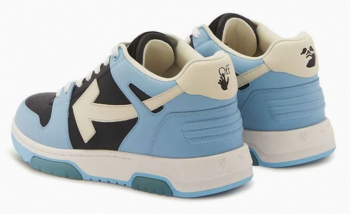 OFF-WHITE Out Of Office OOO Low Tops Light Blue Black [4]