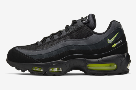 Air Max - Nike Air Max 95 Retro Logo Black Grey Volt