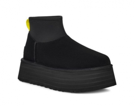 UGG Classic Mini Dipper Boot Black Yellow W [1]
