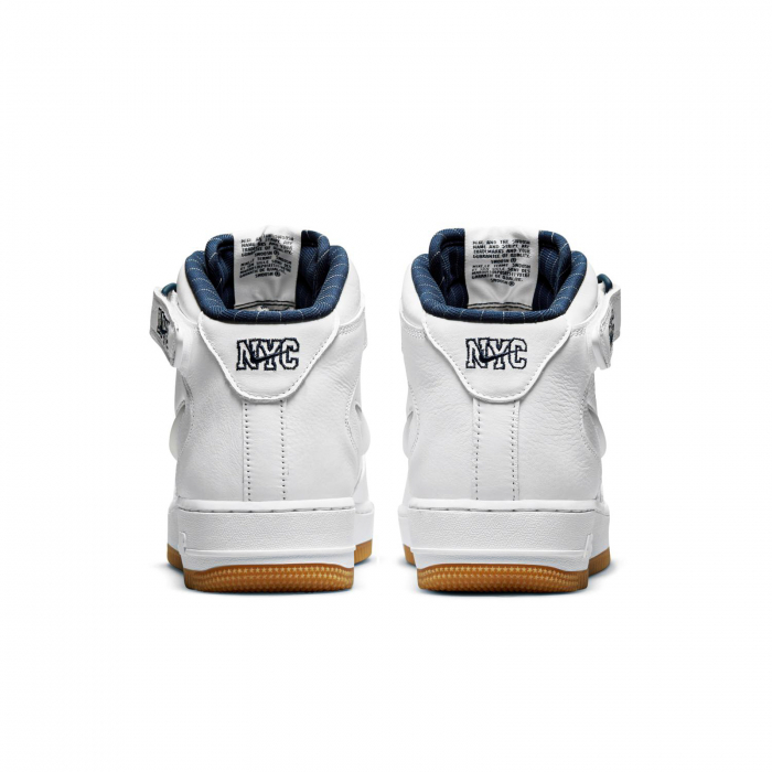 Nike Pantofi sport Nike Air Force 1 Mid Qs Jewel NYC White Midnight Navy - sneakerit.ro [3]