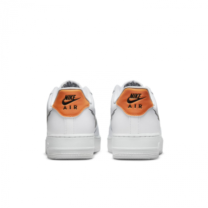 SNEAKERS BARBATI Pantofi sport Nike Air Force 1 07 Glitch Swoosh White Orange - sneakerit.ro [3]