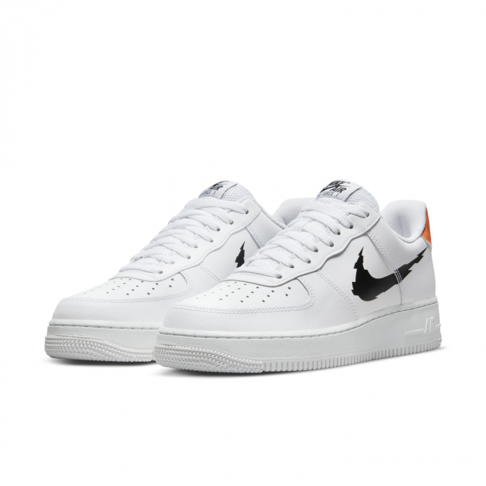 SNEAKERS BARBATI Pantofi sport Nike Air Force 1 07 Glitch Swoosh White Orange - sneakerit.ro [2]