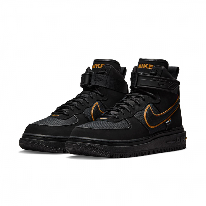SNEAKERS BARBATI Pantofi sport Nike Air Force 1 Boot Black Gold - sneakerit.ro [2]