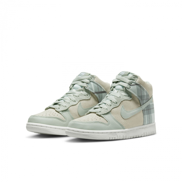SNEAKERS COPII Pantofi sport Nike Dunk High Se Bg Tartan Plaid White Light Green - sneakerit.ro [2]