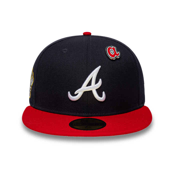 SALE Sapca New Era MLB Icon Atlanta Braves  59FIFTY Fitted Cap Navy & Red - sneakerit.ro [2]