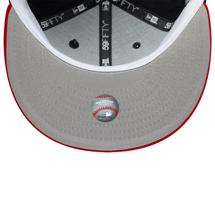 SALE Sapca New Era MLB Icon Atlanta Braves  59FIFTY Fitted Cap Navy & Red - sneakerit.ro [5]