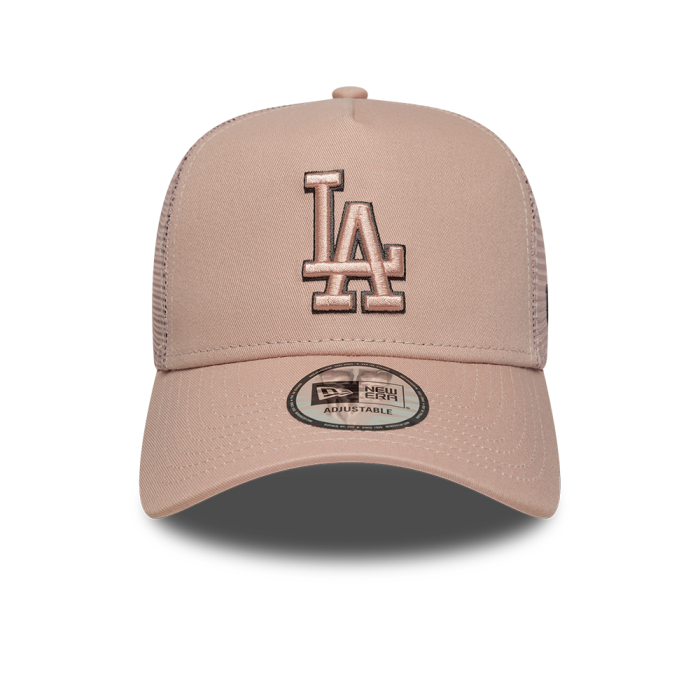 New Era Sapca New Era  MLB Outline LA Dodgers  9FORTY E-Frame Trucker Adjustable Cap Pastel Pink - sneakerit.ro [2]