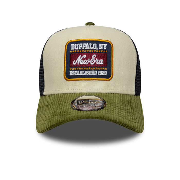 SALE Sapca New Era Patch Cord  9FORTY A-Frame Trucker Adjustable Cap Cream & Green - sneakerit.ro [2]