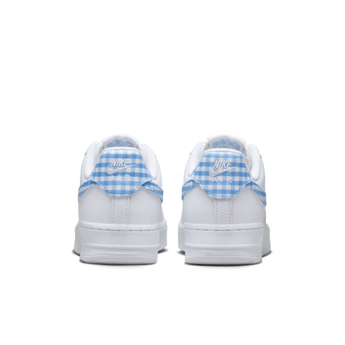 SNEAKERS DAMA Pantofi sport Nike Wmns Air Force 1 '07 Ess Trend White University Blue Gingham - sneakerit.ro [5]