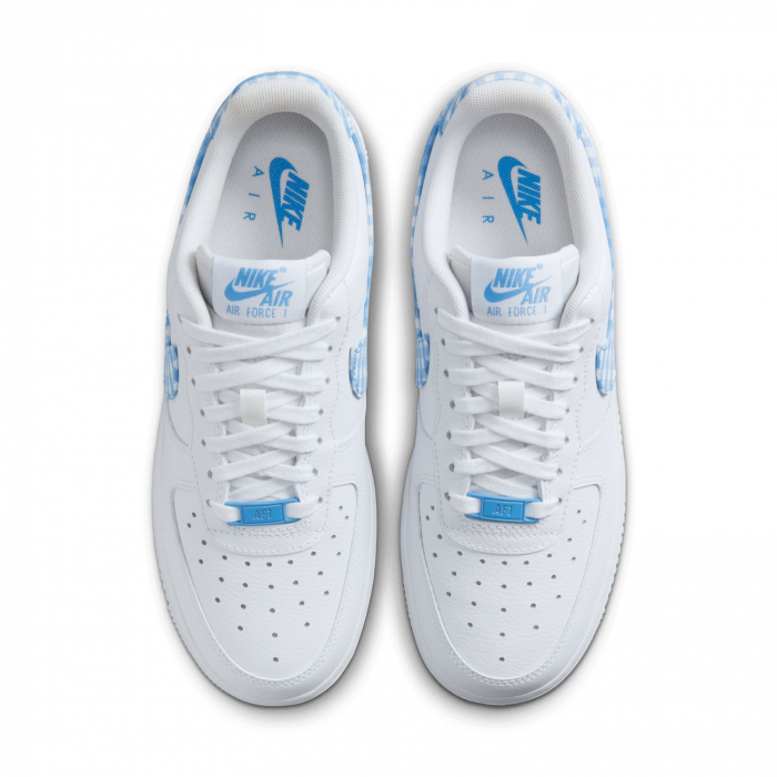 SNEAKERS DAMA Pantofi sport Nike Wmns Air Force 1 '07 Ess Trend White University Blue Gingham - sneakerit.ro [6]
