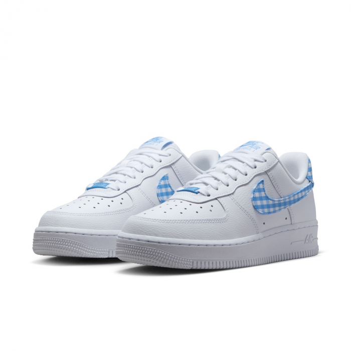 SNEAKERS DAMA Pantofi sport Nike Wmns Air Force 1 '07 Ess Trend White University Blue Gingham - sneakerit.ro [2]